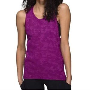 LULULEMON Camo Run for days tank top regal plum 6